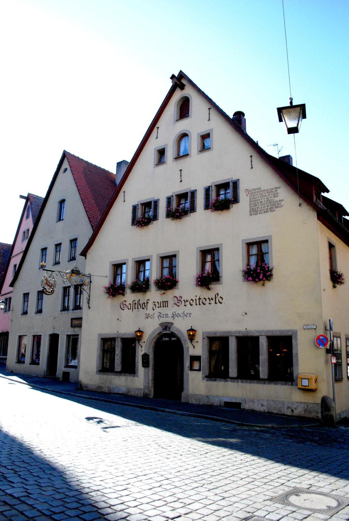 Hotel Zum Breiterle Rothenburg ob der Tauber Exterior photo