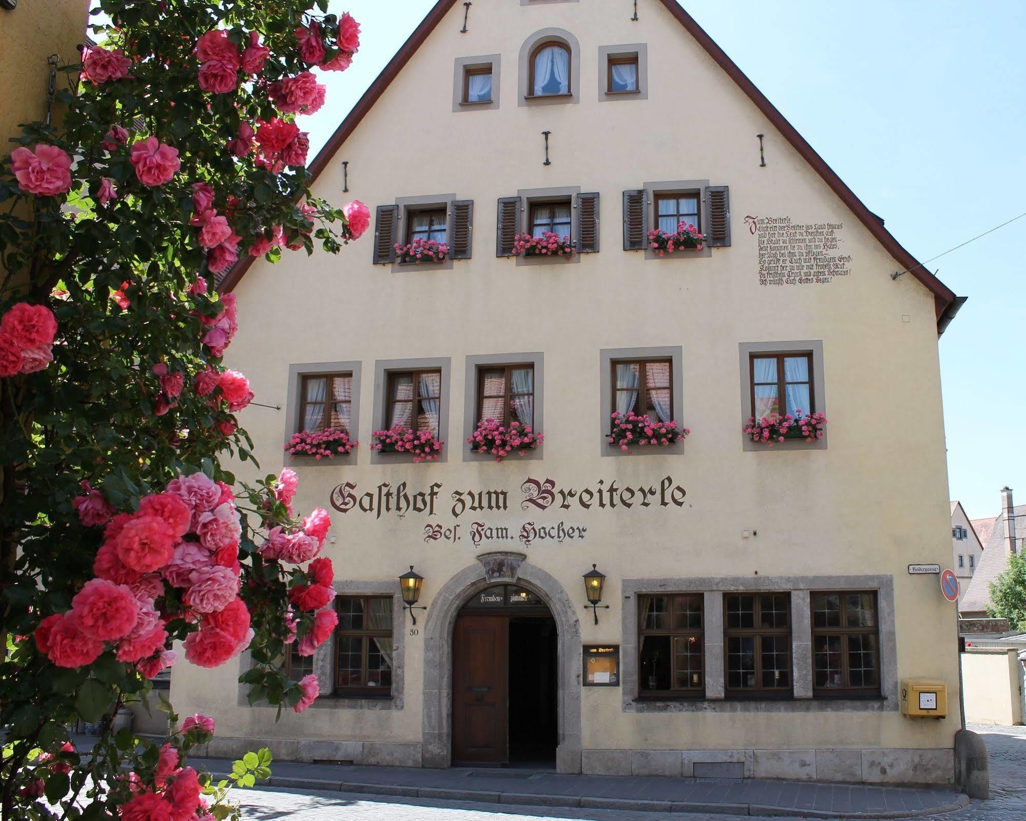 Hotel Zum Breiterle Rothenburg ob der Tauber Exterior photo